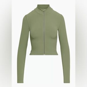 Aritzia TnaBUTTER SET: Ravine Green 🍃 Limit Zip + Cheeky Hi‑Rise